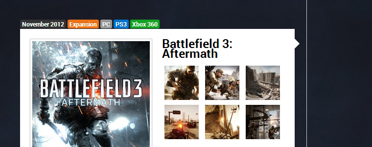 Responsive tijdlijn Battlefield